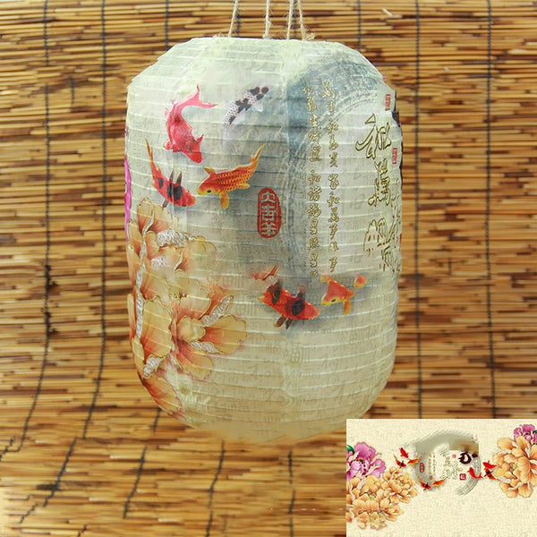 Flower Print Cloth Lantern-ToShay.org