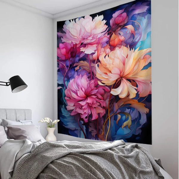 Flower Art Tapestry-ToShay.org