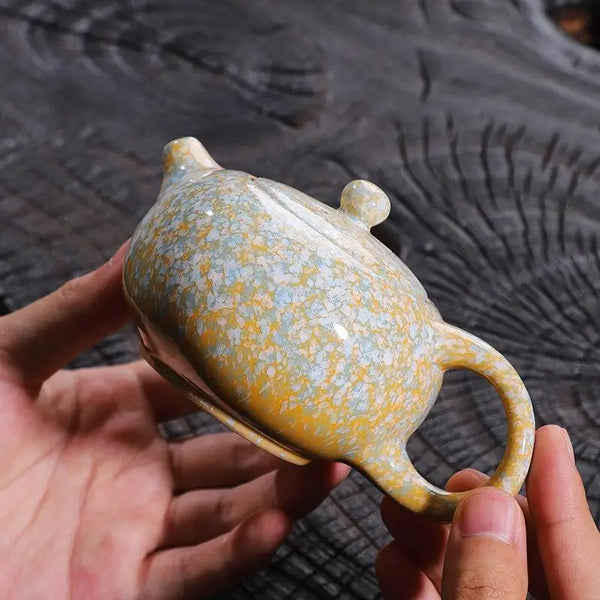 Blue Snow Flower Tea Pot-ToShay.org