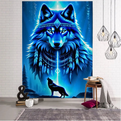 Wolf Art Tapestry-ToShay.org