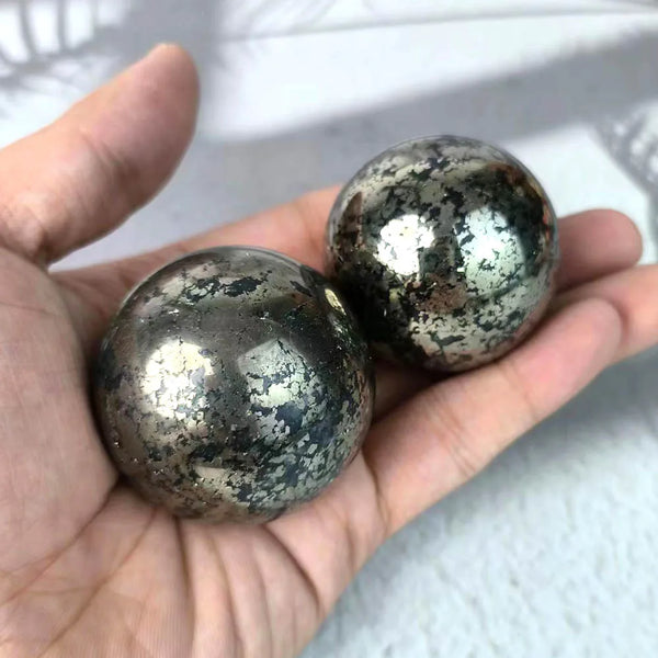 Silver Iron Pyrite Ball-ToShay.org