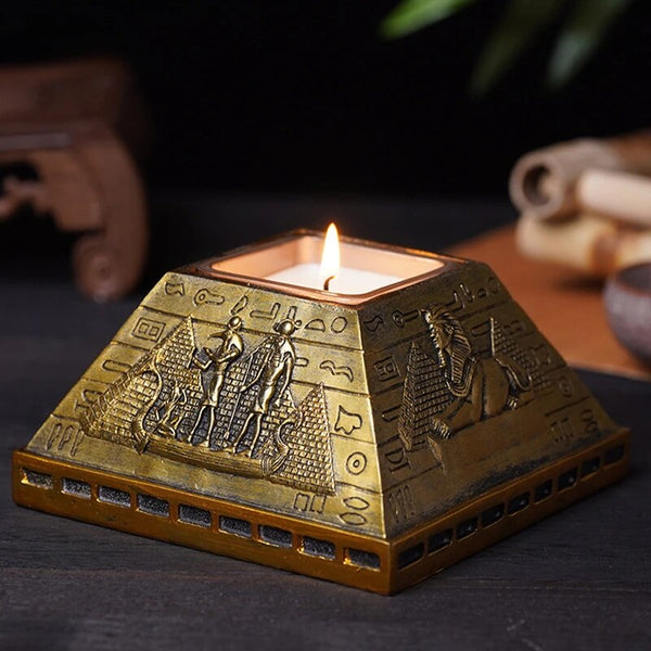 Egyptian Pyramids Candle Holder-ToShay.org