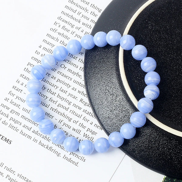 Blue Sardonyx Bead Bracelets-ToShay.org