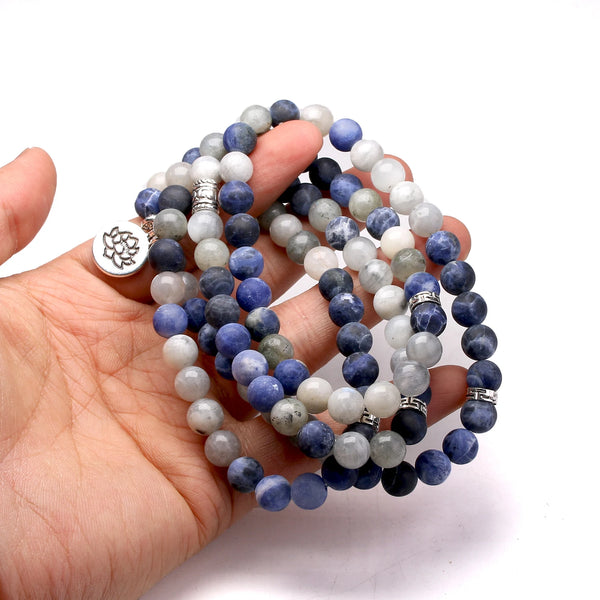 Blue Moon Stone Prayer Beads-ToShay.org