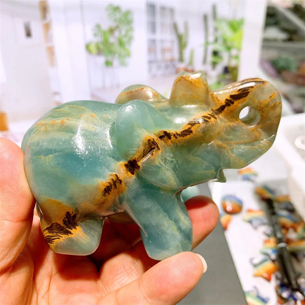 Blue Onyx Elephant-ToShay.org