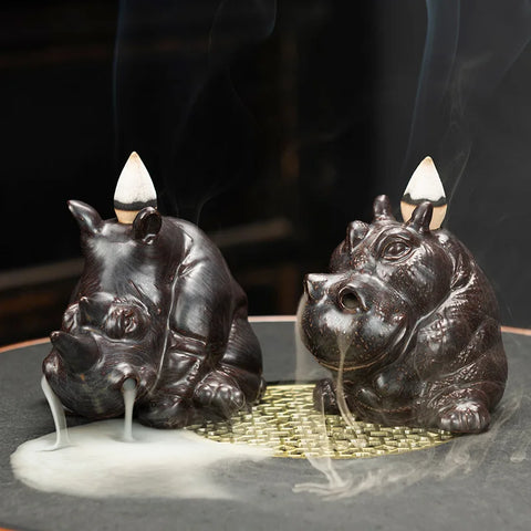 Hippo Backflow Incense Burner-ToShay.org