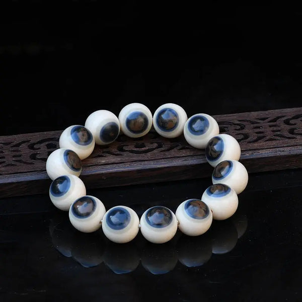 Blue Eyes Mammoth Ivory Bracelet-ToShay.org