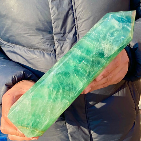 Green Fluorite Obelisk-ToShay.org