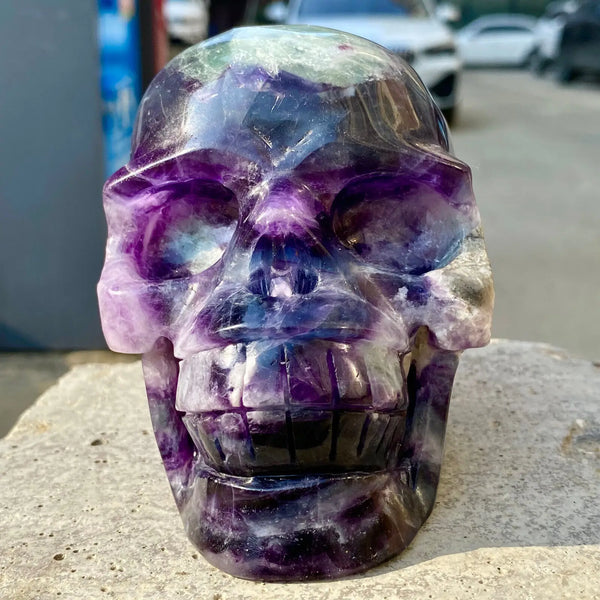 Purple Fluorite Skull-ToShay.org