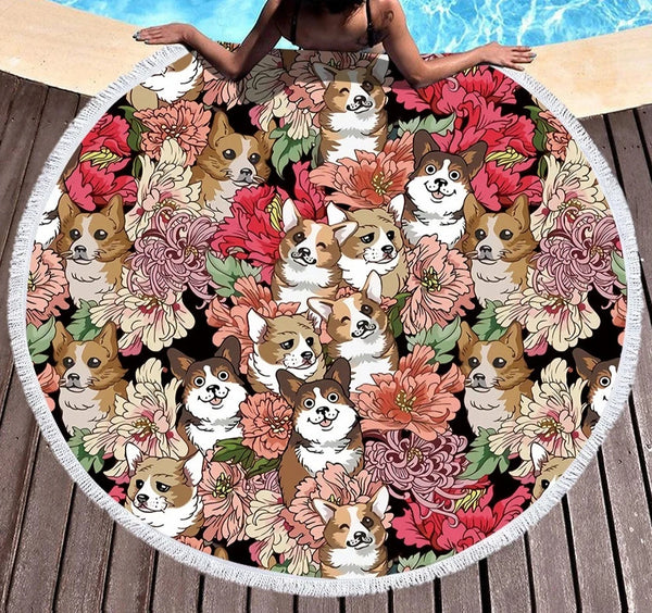 Flower Pet Beach Mat-ToShay.org