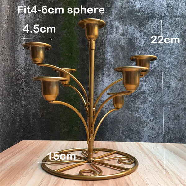 Gold Crystal Ball Display Stand-ToShay.org