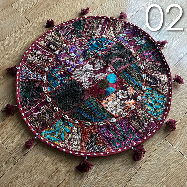 Patchwork Floor Cushion Cover-ToShay.org