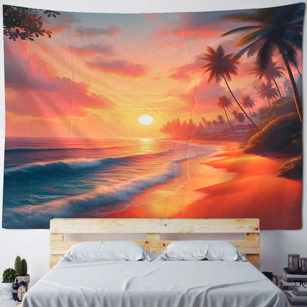 Seaside Sunset Tapestry-ToShay.org