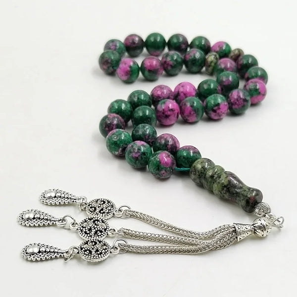 Green Zoisite Prayer Beads-ToShay.org