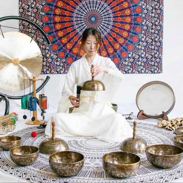 Tibetan Handle Singing Bowls-ToShay.org