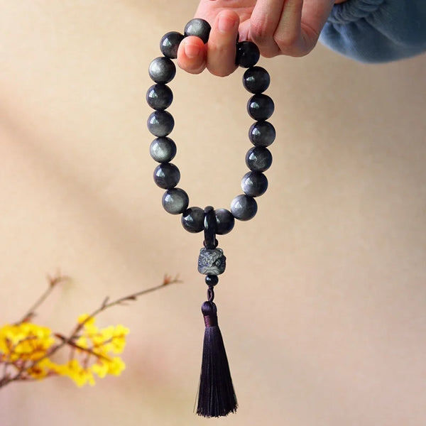 Black Obsidian Prayer Beads-ToShay.org