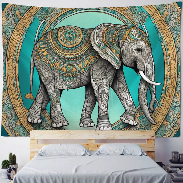 Elephant Art Tapestry-ToShay.org