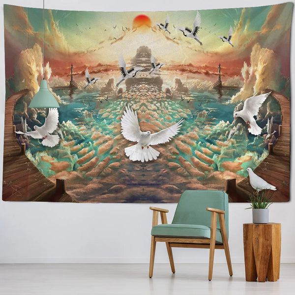 Sea View Art Tapestry-ToShay.org