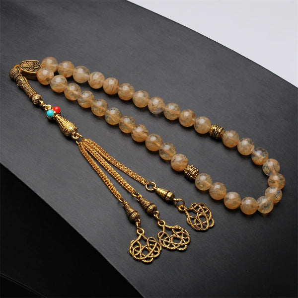 Yellow Prayer beads-ToShay.org