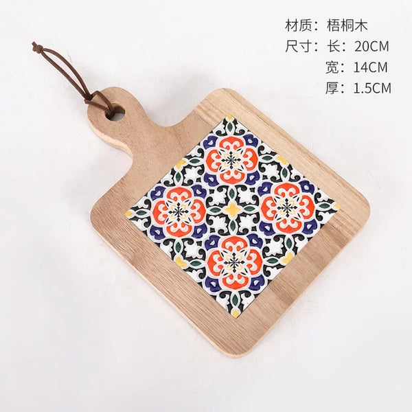 Tile Wood Handle Pot Mat-ToShay.org