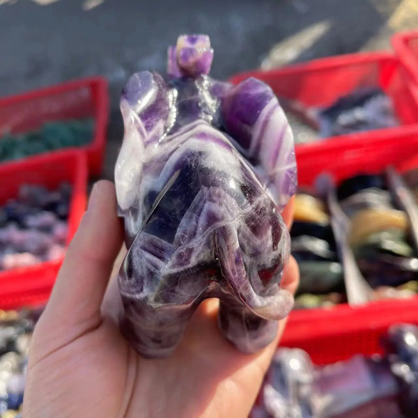 Purple Dream Amethyst Elephant-ToShay.org