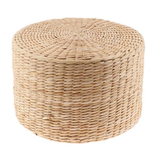 Straw Floor Pouf-ToShay.org