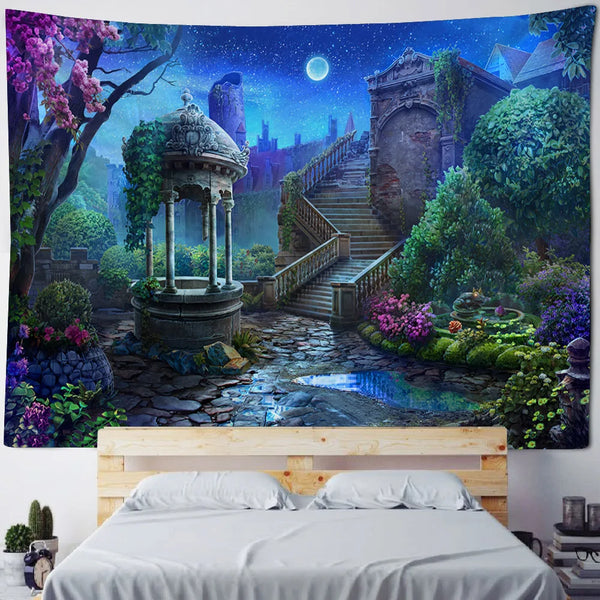 Mushroom Art Tapestry-ToShay.org