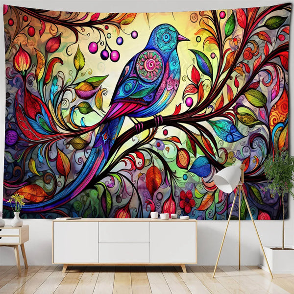 Garden Bird Art Tapestry-ToShay.org