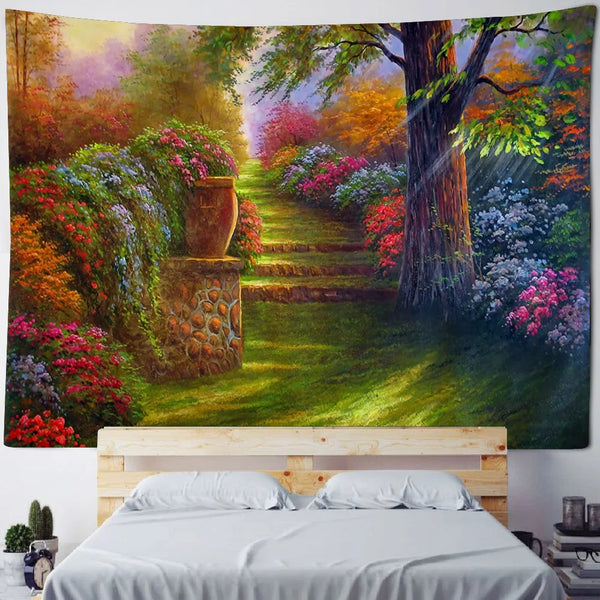 Mushroom Art Tapestry-ToShay.org