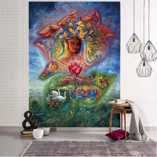 Fantasy Angel Art Tapestry-ToShay.org