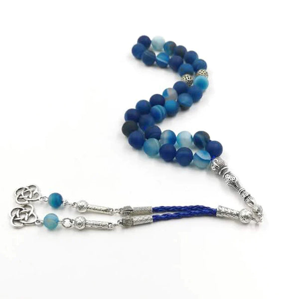 Blue Agate Prayer Beads-ToShay.org