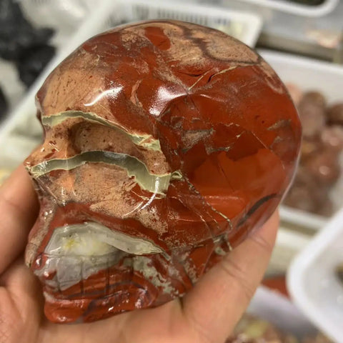 Red Jasper Skull-ToShay.org