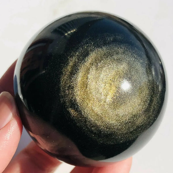 Gold Obsidian Ball-ToShay.org