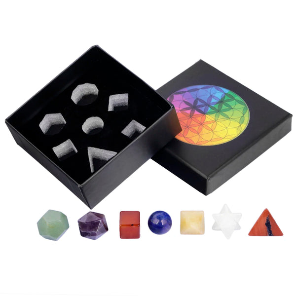 Mixed Quartz Crystal Platonic Solids-ToShay.org