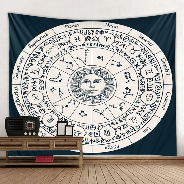 Sun Moon Art Tapestry-ToShay.org