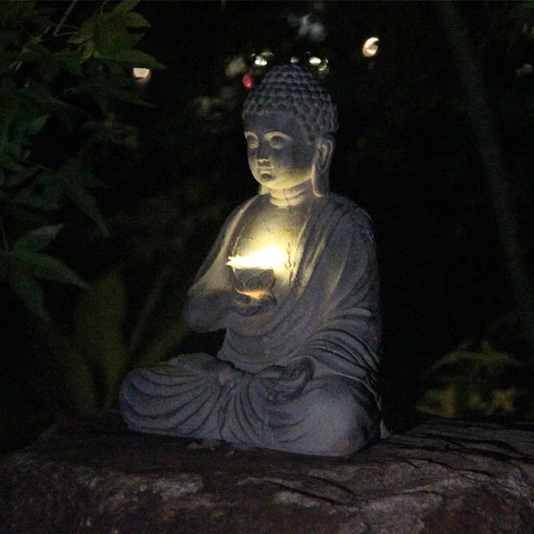 Solar Buddha Statue-ToShay.org