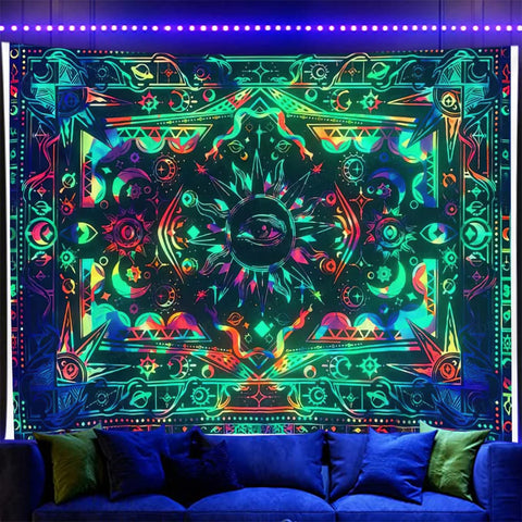 Fluorescent Art Tapestry-ToShay.org