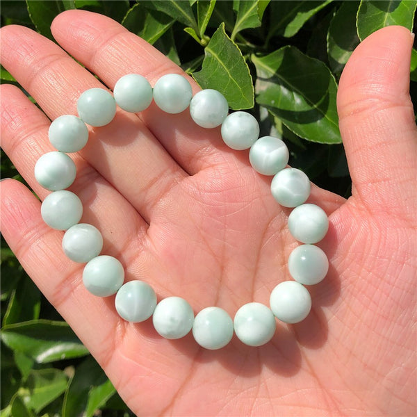 Green Angelite Larimar Bracelet-ToShay.org