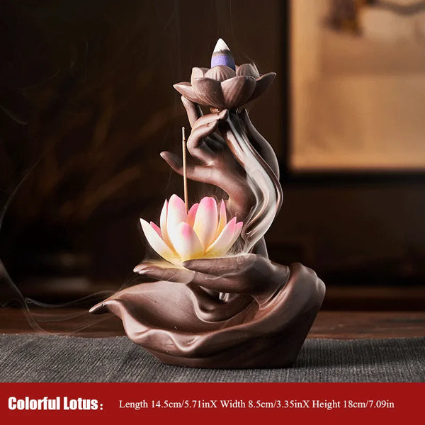 Lotus Hand Incense Burner-ToShay.org