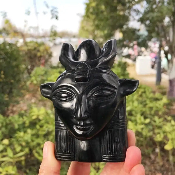 Black Obsidian Cow Goddess-ToShay.org