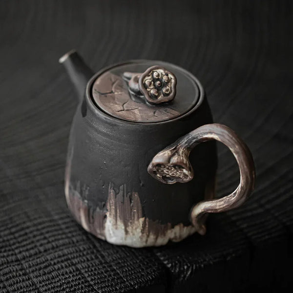 Stoneware Lotus Seedpod Teapot-ToShay.org