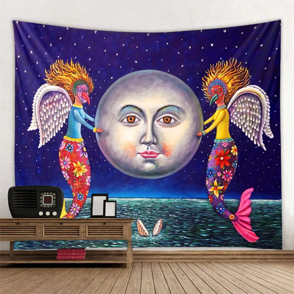 Sun Moon Art tapestry-ToShay.org