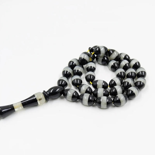 Black Stripe Prayer Beads-ToShay.org