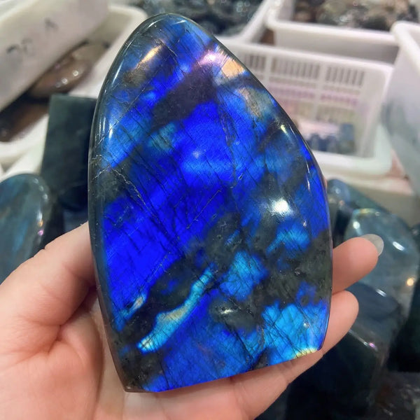 Blue Moonstone Polished Stone-ToShay.org