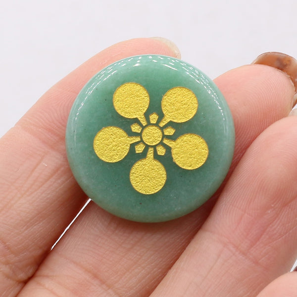 Green Aventurine Palm Stones-ToShay.org