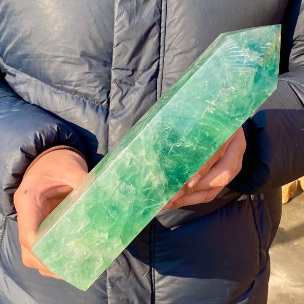 Green Fluorite Obelisk-ToShay.org