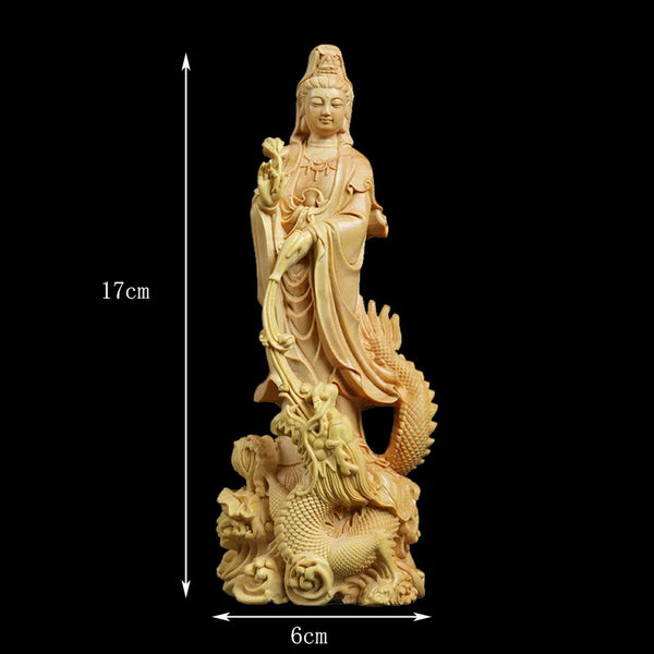 Wood Guanyin Buddha-ToShay.org