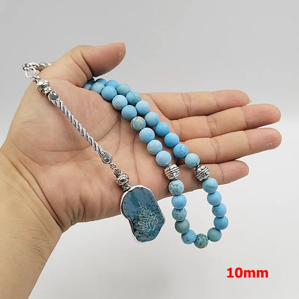 Blue Turquoise Prayer Beads-ToShay.org