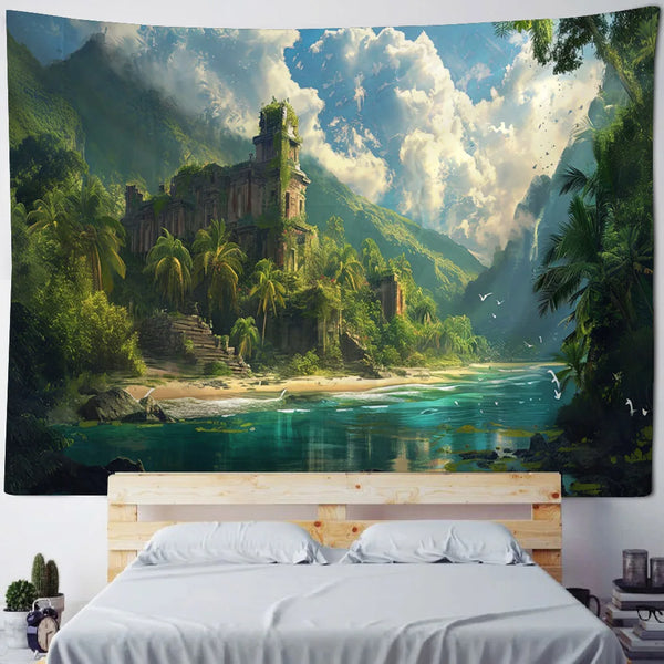 Fantasy Landscape Tapestry-ToShay.org