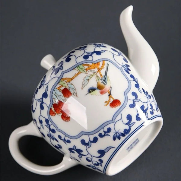 Blue White Porcelain Teapot-ToShay.org